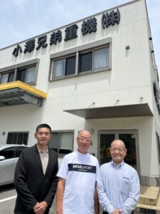 アタッチメントメーカーの坂戸工作所の社長が営業に来ました