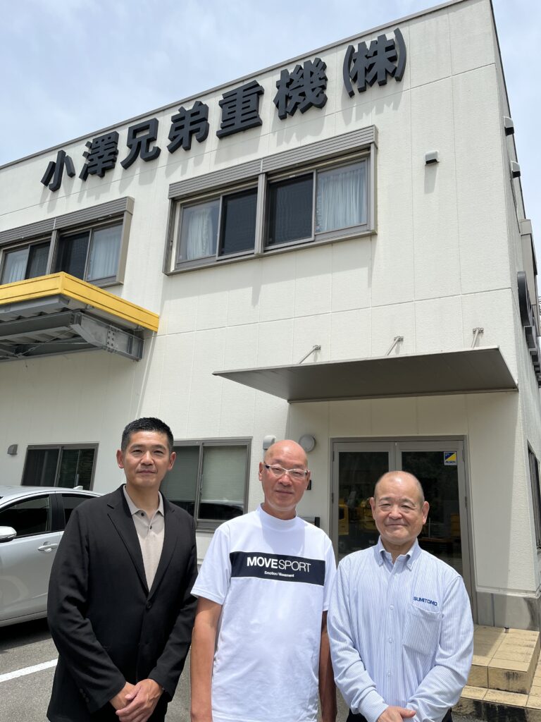 アタッチメントメーカーの坂戸工作所の社長が営業に来ました