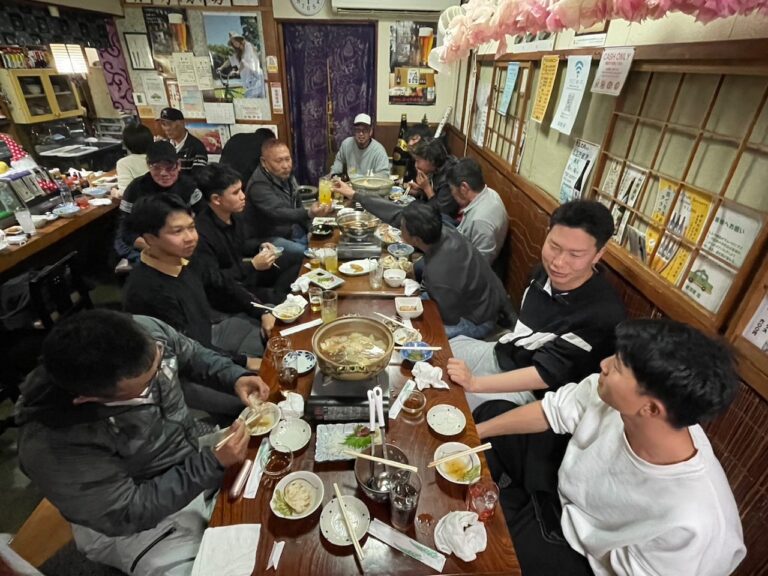 会社の忘年会を美濃市で行いました